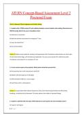 ATI RN Concept-Based Assessment Level 2 Proctored Exam &vert; Actual Exam Questions&comma; Accurate Solutions with Rationales &vert; Latest 2026 Update Already Passed &vert; 100&percnt; Guaranteed Value Pack &lpar;Verified&rpar; MOST RECENT&excl;&excl;&excl; 