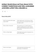 NORAC RULES EXAM &lpar;ACTUAL EXAM&rpar; WITH CORRECT QUESTIONS AND WELL ANSWERED ANSWERS LATEST WELL GRADED A&plus;