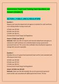 Government Travel Card Training Exam Questions and &NewLine;Answers &lpar;Graded A&rpar; 