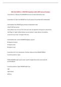 NSG 316 EXAM 2 &vert; UPDATED Questions with 100&percnt; Correct Answers&NewLine;