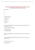 NSG 316 Intro to Professional Nursing Exam 1 Grand Canyon University&vert;&NewLine;UPDATED Questions with 100&percnt; Correct Answers