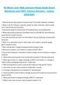 NJ Black Seal High Pressure Study Guide Exam Questions and 100&percnt; Correct Answers &ndash; Latest 2026&sol;2027 Comprehensive Certification Study Guide