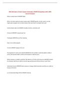 NSG 316 Exam 2 Grand Canyon University&vert; UPDATED Questions with 100&percnt; Correct Answers&NewLine;