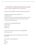 NSG 316 EXAM 2 GCU &vert; UPDATED Questions with 100&percnt; Correct Answers&NewLine;