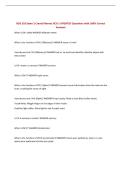 NSG 316 Exam 2 Cranial Nerves GCU &vert; UPDATED Questions with 100&percnt; Correct Answers