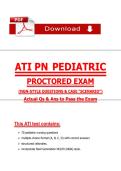 ATI PN Pediatric Exam Bundle &lpar;2026&sol;2027&rpar; &vert; V1&ndash;V3 NGN Questions & Rationales PDF