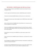 NSG 444 EXAM 2 &vert; UPDATED Questions with 100&percnt; Correct Answers&NewLine;