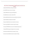 NSG 1520 Exam 2 Pathophysiology &vert; UPDATED Questions with 100&percnt; Correct Answers&NewLine;