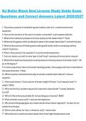 NJ Boiler Black Seal License Study Guide Exam Questions and Correct Answers &ndash; Latest 2026&sol;2027 Comprehensive Certification Study Guide