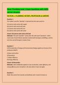 Nccer Plumbing Level 1 Exam Questions with 100&percnt; &NewLine;correct Answers