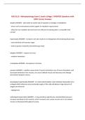 NSG 3113 - Pathophysiology Exam 1 South College &vert; UPDATED Questions with 100&percnt; Correct Answers