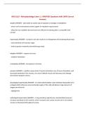 NSG 3113 - Pathophysiology Exam 1 &vert; UPDATED Questions with 100&percnt; Correct Answers