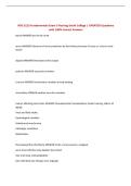 NSG 3113 Fundamentals Exam 3 Nursing South College &vert; UPDATED Questions with 100&percnt; Correct Answers