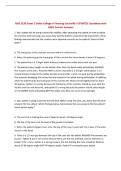 NSG 3130 Exam 2 Galen College of Nursing-Louisville&vert; UPDATED Questions with 100&percnt; Correct Answers&NewLine;