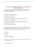 NSG 3130 Exam 3 Galen College of Nursing-Louisville &vert; UPDATED Questions with 100&percnt; Correct Answers