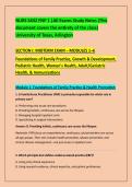 NURS 5432 FNP 1 &vert;All Exams Study Notes &lpar;This &NewLine;document covers the entirety of the class&rpar; &NewLine;University of Texas&comma; Arlington