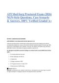 ATI Med-Surg Proctored Exam &lpar;2026&rpar; &NewLine;NGN-Style Questions&comma; Case Scenario &NewLine;& Answers&comma; 100&percnt; Verified Graded A&plus;