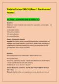 Statistics Portage CNSL 503 Exam 1 Questions and &NewLine;Answers 
