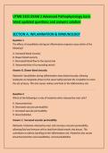 UTMB 5355 EXAM 2 Advanced Pathophysiology basic &NewLine;latest updated questions and answers solution 