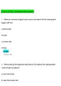 Periop 101 Final Exam Test Bank &ndash; AORN Perioperative Nursing &lpar;PDF&rpar; &vert; &lpar;2026&rpar; Verified Questions