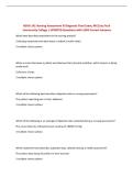 NSGA 142 Nursing Assessment & Diagnosis Final Exam&comma; MCQ Ivy Tech&NewLine;Community College &vert; UPDATED Questions with 100&percnt; Correct Answers