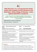 NUR 283 Exam 2 & 3 Comprehensive Study Guide - 300 Practice Questions with Verified Answers & Rationales &vert; Galen College &vert; Latest 2026&sol;2027 Edition