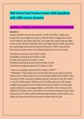 Wall Street Prep Premium Exam 2026 Questions &NewLine;with 100&percnt; correct Answers 