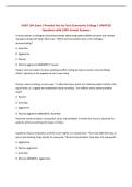 NSGP 104&colon; Exam 3 Practice Test Ivy Tech Community College &vert; UPDATED Questions with 100&percnt; Correct Answers&NewLine;