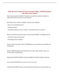 NSGP 104&colon; Exam 1 Review Ivy Tech Community College &vert; UPDATED Questions with 100&percnt; Correct Answers