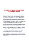 MBA 603&colon; FINAL REVIEW EXAM QUESTIONS WITH ANSWERS RATED A&plus;