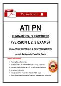 ATI PN Fundamentals Proctored Exam V1&comma; V2&comma; V3 &ndash; 2026&sol;2027 NGN Style &lpar;PDFs&rpar; &vert; 210 Verified Qs & Rationales