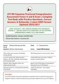 ATI RN Capstone Comprehensive Assessment Forms A and B 2026&sol;2027&colon; 300 Verified Questions with Answers Rationales Graded A&plus; &vert; NGN