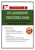 ATI Leadership Proctored Exam &ndash; 2026&sol;2027 NGN Style &lpar;PDF&rpar; &vert; 70 Verified Qs & Rationales