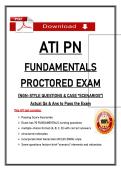 ATI PN Fundamentals Proctored Exam &ndash; 2026&sol;2027 NGN Style &lpar;PDF&rpar; &vert; 70 Verified Qs & Rationales