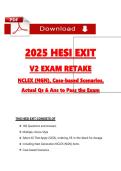 HESI Exit V2 Exam &ndash; 2026&sol;2027 NGN Prep PDF &vert; 160 Verified Qs & Answers