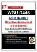 Pass WGU D446 OA Adult Health II Exam &lpar;2026&rpar; &ndash; Actual Questions & Study Guides &vert; Guarantee Pass