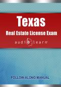 Texas Real Estate License Exam Prep 2026&colon; Complete Questions with Answers Rationales Graded A&plus; &vert; TREC Salesperson & Broker