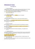 Resumen - Productos notables