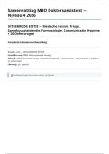 Samenvatting MBO Doktersassistent 2026 &plus; 20 Oefenvragen - Medisch Triage ABCDE ALTIS Spreekuur SOEP Farmacologie Verrichtingen ECG Communicatie Hygi&euml;ne Autoclaaf NHG 25&plus; Pagina's