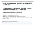 Samenvatting Industrieel Ontwerpen HBO UITGEBREID 2026 &plus; 25 Oefenvragen - Design Thinking Materialen Productie Ergonomie CAD 3D-Printen Duurzaam Circulair Norman Prototype 
