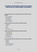 AG CREDENTIAL BIBLE KNOWLEDGE &vert; COMPLETE EXAM 2026&sol;2027 &vert; QUESTIONS AND 100&percnt; VERIFIED ANSWERS &vert; PASS GUARANTEE&NewLine;&NewLine;