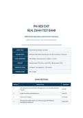 PN HESI EXIT REAL EXAM TEST BANK 2026&sol;2027 &vert; 200 Questions with Correct Answers &vert; NGN-Style &vert; Med-Surg&comma; Pharm&comma; Maternity&comma; Peds&comma; Mental Health &vert; Pass Guaranteed - A&plus; Graded&NewLine;&NewLine;