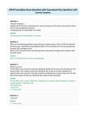 APMP Foundation Exam Questions with Guaranteed Pass Questions with&NewLine;Correct Answers