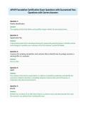 APMP Foundation Certification Exam Questions with Guaranteed Pass&NewLine;Questions with Correct Answers