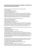 PRE CLINICAL EXAM PRACTICE QUESTIONS AND ANSWERS &vert; PRE-CLINICAL EXAM STUDY GUIDE & PRACTICE TEST 2026&sol;2027