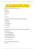 03C - Excavation and Grading - Pipe and&NewLine;Excavating Questions with Correct Answers