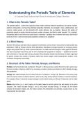 Periodic Table Study Guide &ndash; 10th Grade Chemistry