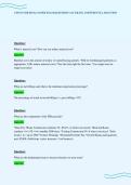 CINTAS SSR FINAL PAPER EXAM QUESTIONS ACCURATE ANSWERS FULL SOLUTION