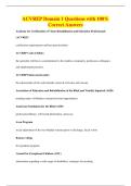 ACVREP Domain 1 Questions with 100&percnt;&NewLine;Correct Answers