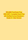 EEL 4806 ELECTRICAL ENGINEERING FINAL PRACTICE EXAM 2026&sol;2027 &vert; REAL EXAM QUESTIONS & VERIFIED CORRECT SOLUTIONS &vert; COMPLETE EXAM PREP 